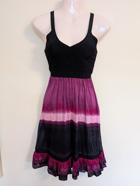 Bebe Y2K Silk Mini Dress Small